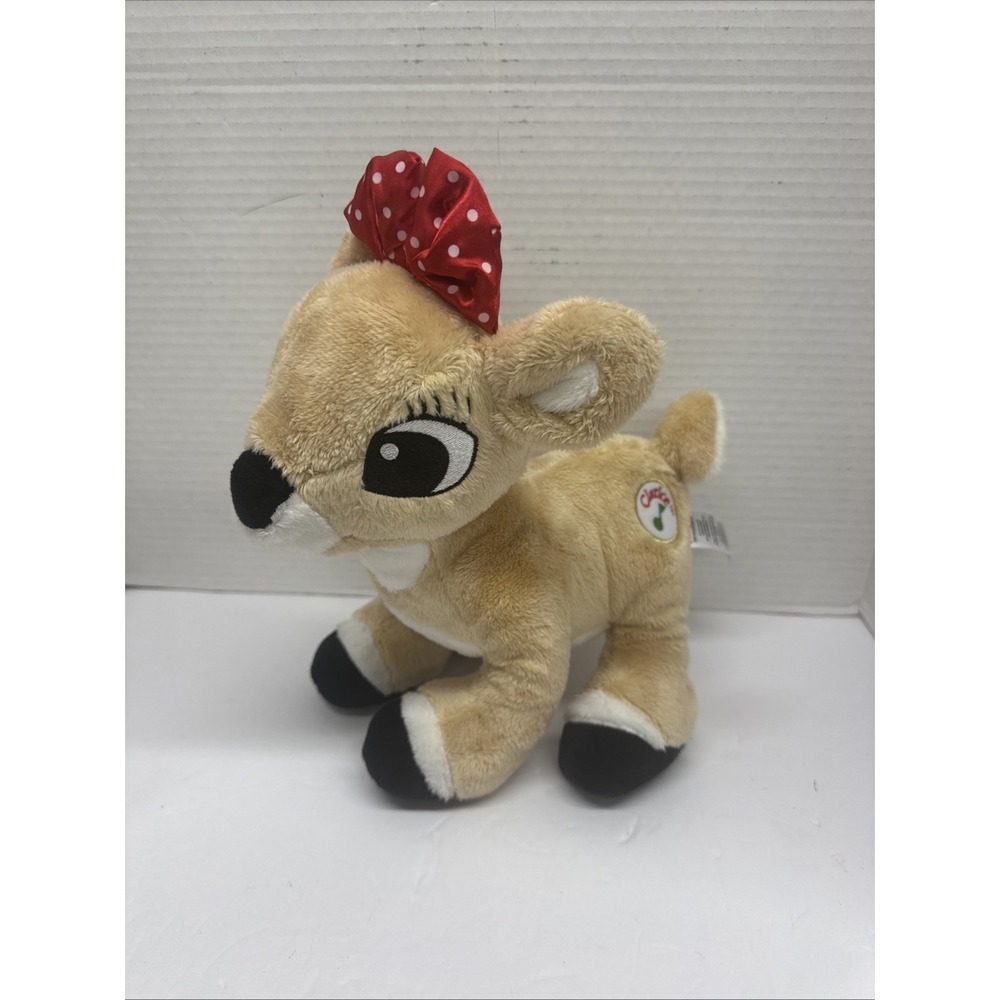 Rudolph The Red Nosed Reindeer Musical Light up Plush Clarice Girl Red Bow